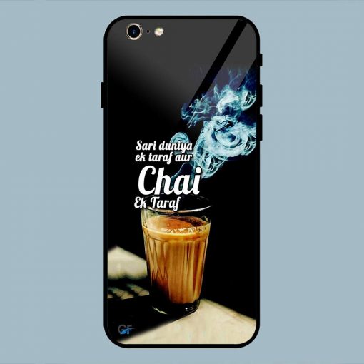 Chai Ek Taraf Quote iPhone 6 / 6S Glass Back Cover