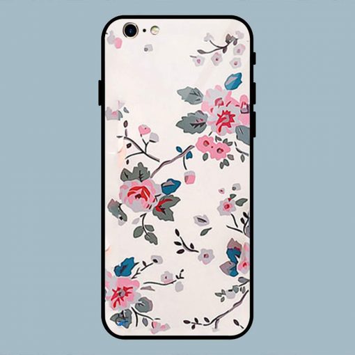 Cute Baby Pink Flower iPhone 6 / 6S Glass Back Cover