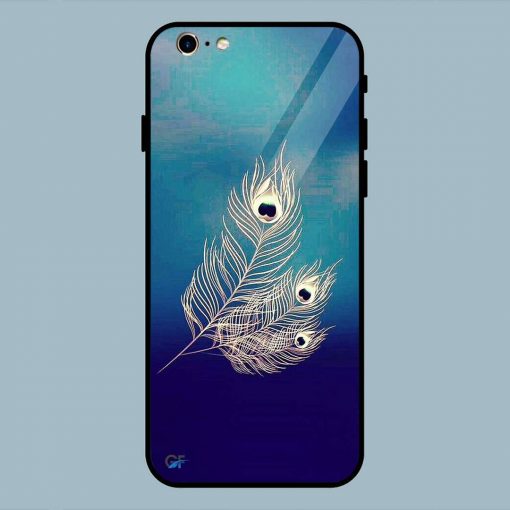 Lord krishna Peacock father iPhone 6 / 6S Glass Back Cover