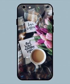 Love Coffee Quotes iPhone 6 / 6S Glass Back Cover