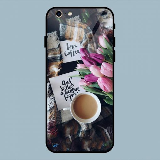 Love Coffee Quotes iPhone 6 / 6S Glass Back Cover