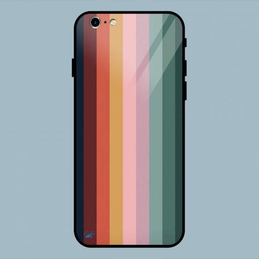 Multicolor Line Abstract iPhone 6 / 6S Glass Back Cover