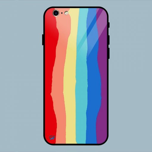 Multicolor Rainbow iPhone 6 / 6S Glass Back Cover