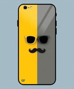 Sunglasses and Moustache iPhone 6 / 6S Glass Back Cover
