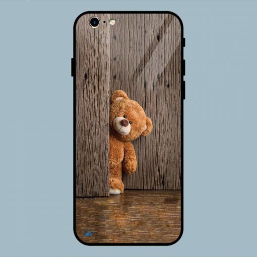 Teddy Wooden iPhone 6 / 6S Glass Back Cover