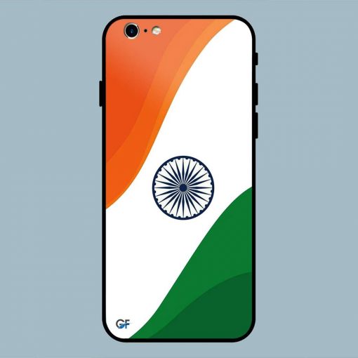 Vertical India Flag iPhone 6 / 6S Glass Back Cover