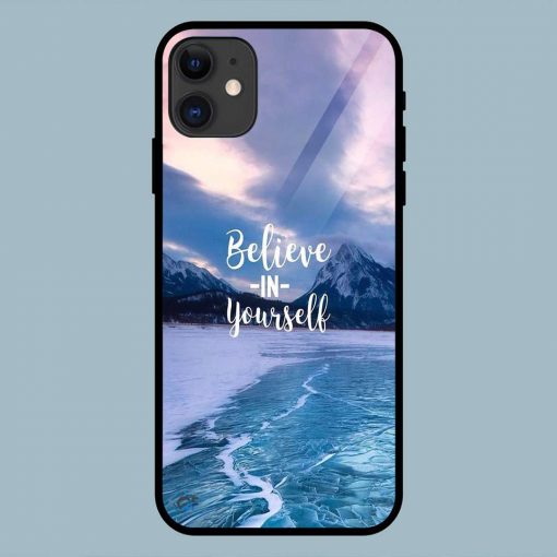 Abstract Believe in yourself iPhone 11 Glass Back Cover
