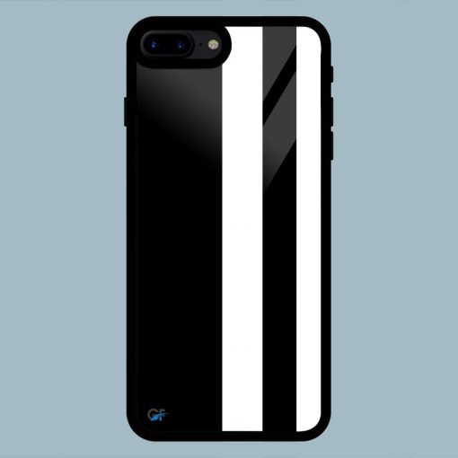 Abstract Black And White Line iPhone 7 Plus / 8 Plus Glass Back Cover