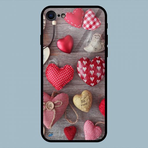 Abstract Heart Gifts iPhone 7 Glass Back Cover