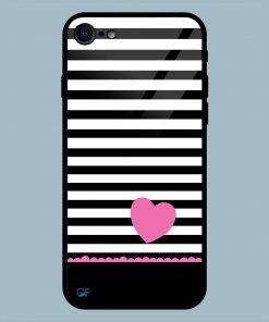 Abstract Heart iPhone 7 Glass Back Cover