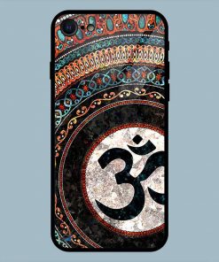 Abstract Om Mandala iPhone 7 Glass Back Cover