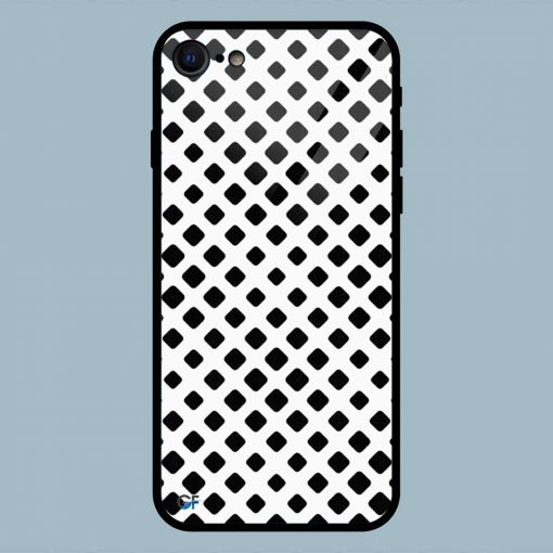 Abstract Square Pattern iPhone 7 Glass Back Cover