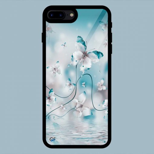 Amazing Butterfly flowers iPhone 7 Plus / 8 Plus Glass Back Cover