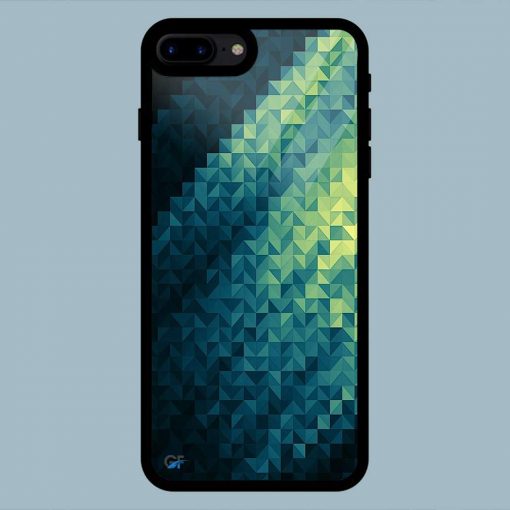 Art Geometric Green iPhone 7 Plus / 8 Plus Glass Back Cover