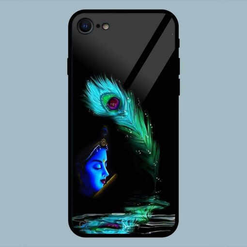 Art Peacock father And Krishna iPhone 7 Glass Back Cover