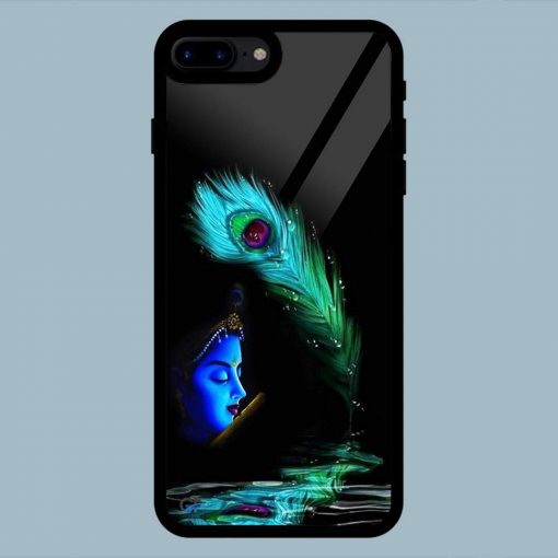 Art Peacock father And Krishna iPhone 7 Plus / 8 Plus Glass Back Cover