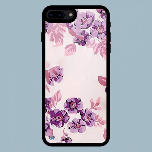 Art Pink Flower iPhone 7 Plus / 8 Plus Glass Back Cover