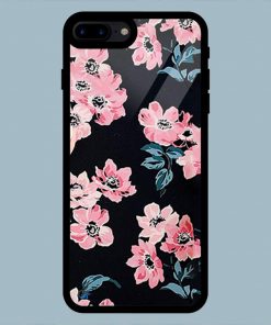 Art Pink Rose Flower iPhone 7 Plus / 8 Plus Glass Back Cover