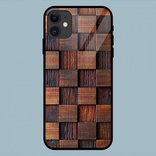 Art Wooden Box iPhone 11 Glass Back Cover