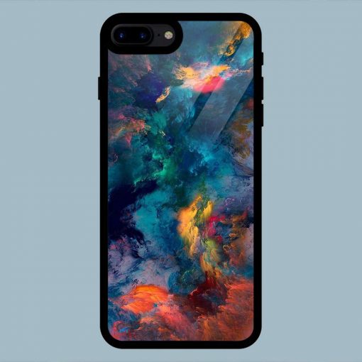 Artwork Paint Multicolor iPhone 7 Plus / 8 Plus Glass Back Cover