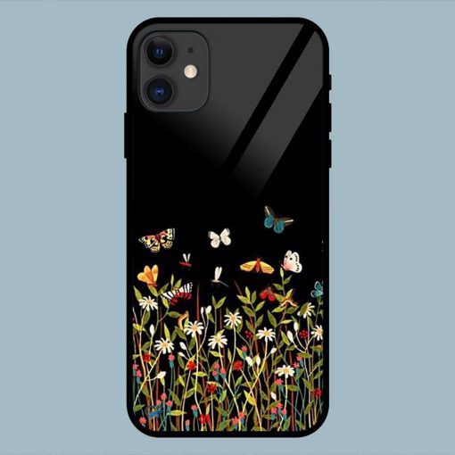 Beautiful Butterfly Multicolor iPhone 11 Glass Back Cover