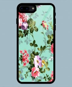Beautiful Green Flowers iPhone 7 Plus / 8 Plus Glass Back Cover
