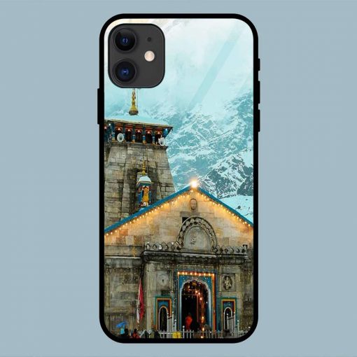 Beautiful Kedarnath Temple iPhone 11 Glass Back Cover