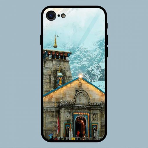 Beautiful Kedarnath Temple iPhone 7 Glass Back Cover