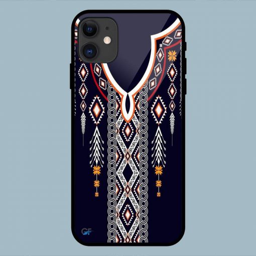 Beautiful Tribal Pattern iPhone 11 Glass Back Cover