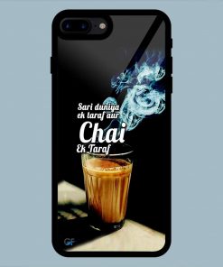 Chai Ek Taraf Quote iPhone 7 Plus / 8 Plus Glass Back Cover