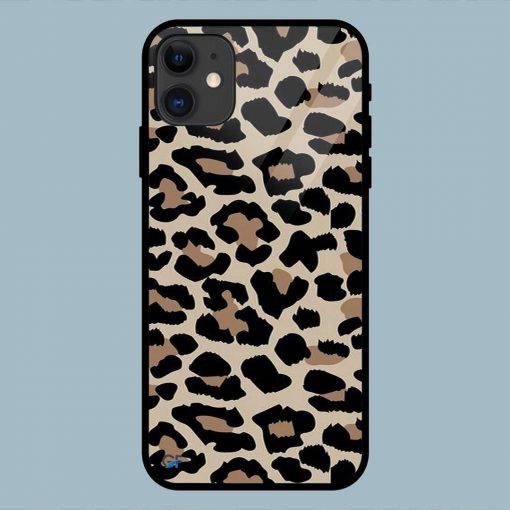 Cheetah Art Print iPhone 11 Glass Back Cover