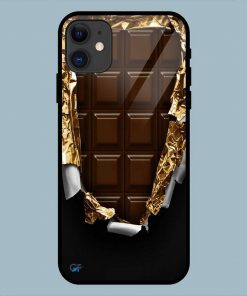 Chocolate with open art iPhone 11 Glass Back Cover