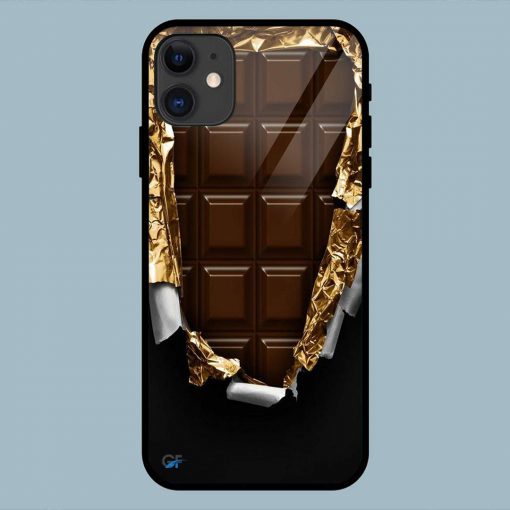 Chocolate with open art iPhone 11 Glass Back Cover