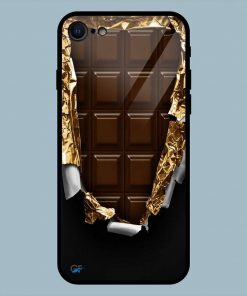 Chocolate with open art iPhone 7 Glass Back Cover