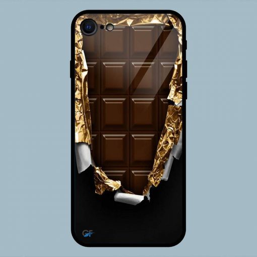 Chocolate with open art iPhone 7 Glass Back Cover
