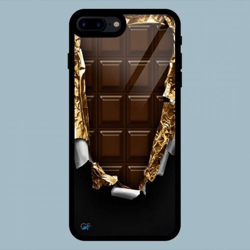 Chocolate with open art iPhone 7 Plus / 8 Plus Glass Back Cover
