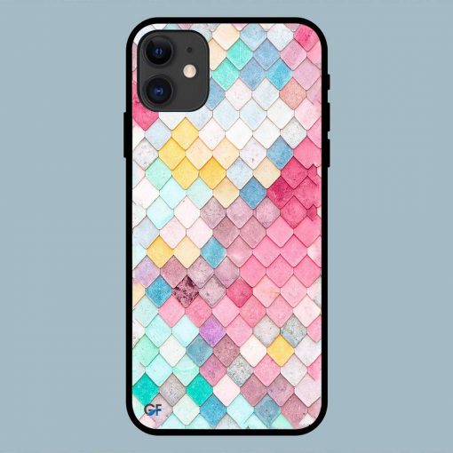 Colorful Fish Skin iPhone 11 Glass Back Cover