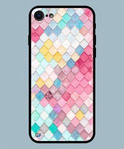 Colorful Fish Skin iPhone 7 Glass Back Cover