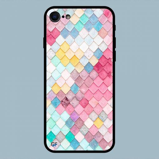 Colorful Fish Skin iPhone 7 Glass Back Cover