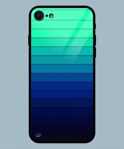 Funky Blue And Green Palette iPhone 7 Glass Back Cover