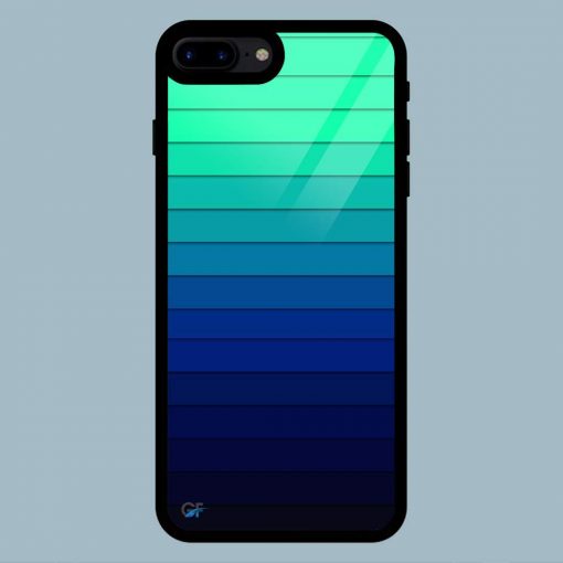 Funky Blue And Green Palette iPhone 7 Plus / 8 Plus Glass Back Cover