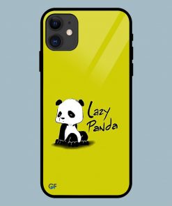 Funky Lazy Panda iPhone 11 Glass Back Cover