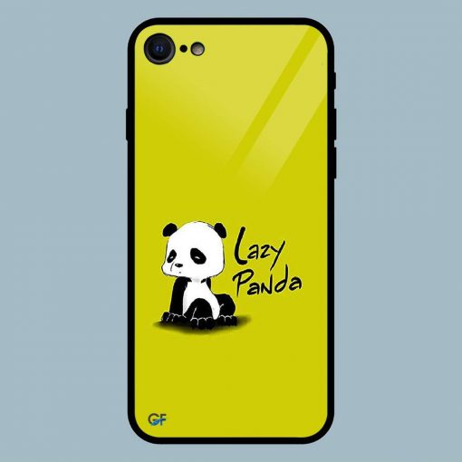 Funky Lazy Panda iPhone 7 Glass Back Cover