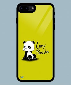 Funky Lazy Panda iPhone 7 Plus / 8 Plus Glass Back Cover