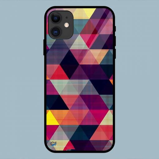 Geometric Abstract Texture iPhone 11 Glass Back Cover