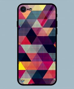 Geometric Abstract Texture iPhone 7 Glass Back Cover