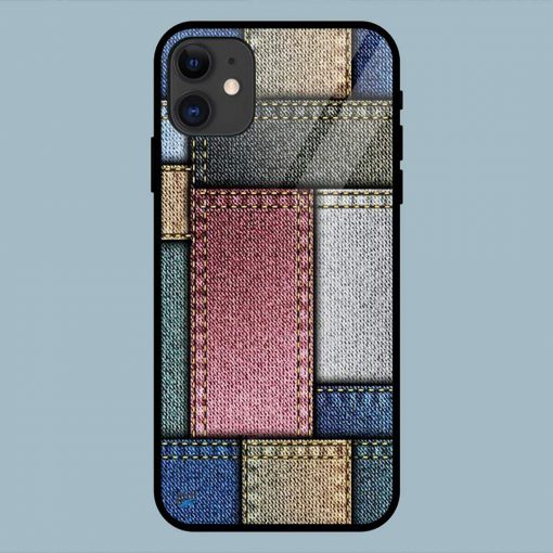 Jeans Multicolor iPhone 11 Glass Back Cover