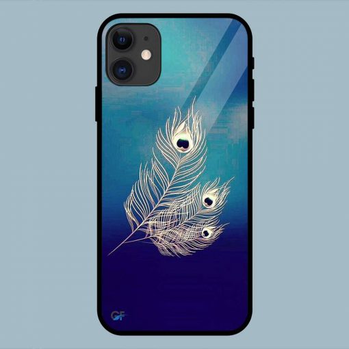 Lord krishna Peacock father iPhone 11 Glass Back Cover