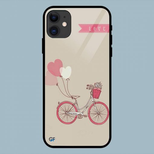 Love Cyle Heart Abstract iPhone 11 Glass Back Cover
