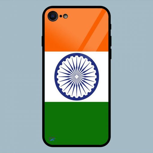 Love Tiranga Flag iPhone 7 Glass Back Cover